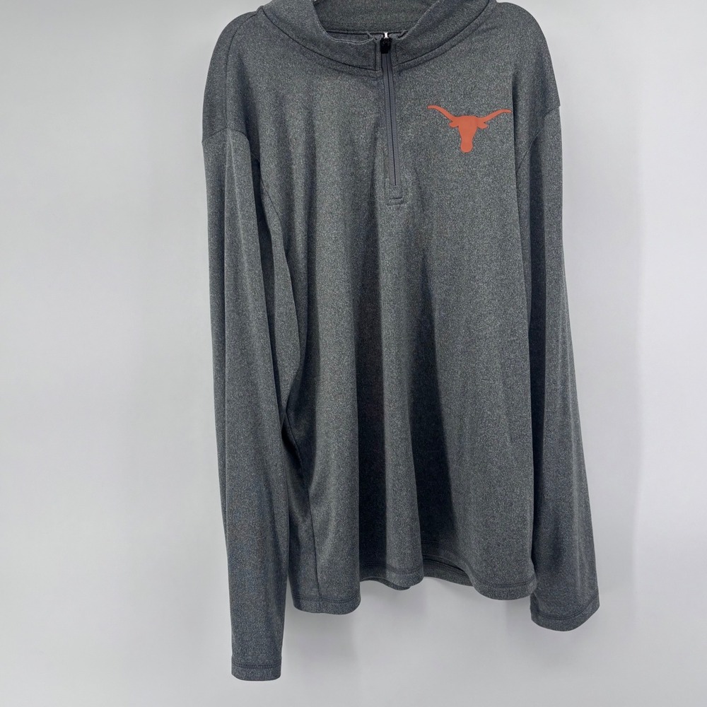 Youth Texas Longhorns Pullover Gray Orange XL 18-20 Athletic Top